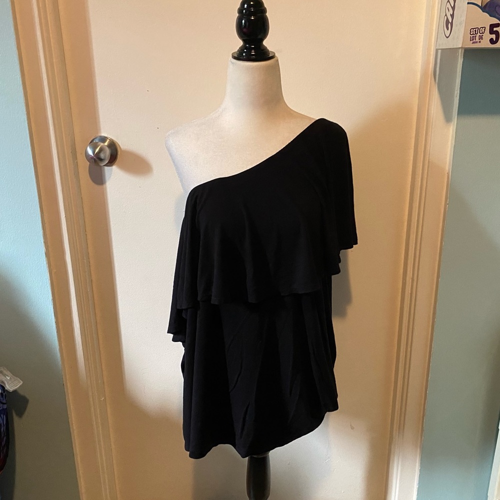 MICHEL STUDIO OFF SHOULDER SHIRT - Picture 2 of 14
